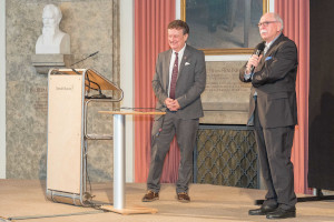 Leibniz-Präsident Prof. Matthias Kleiner mit dem Generaldirektor des Deutschen Museums Prof. Wolfgang M. Heckl (Foto: Deutsches Museum)